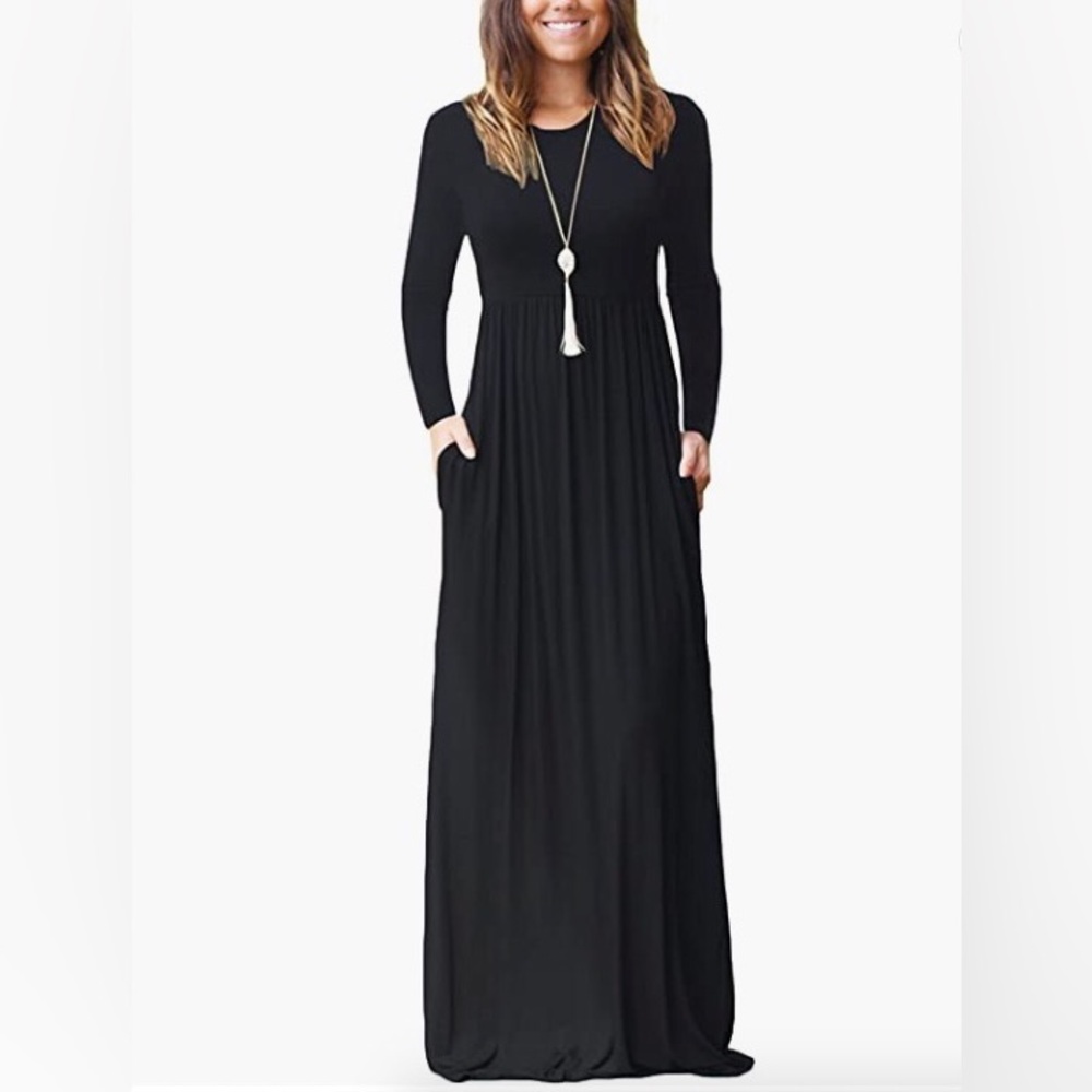NWT: Long Sleeve T-Shirt Maxi Dress